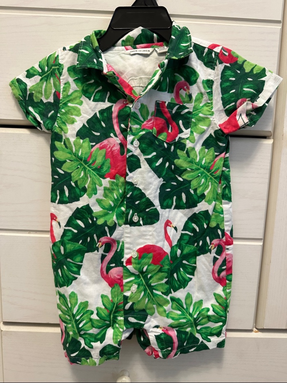 Janie and Jack Flaming floral romper 18-24 months